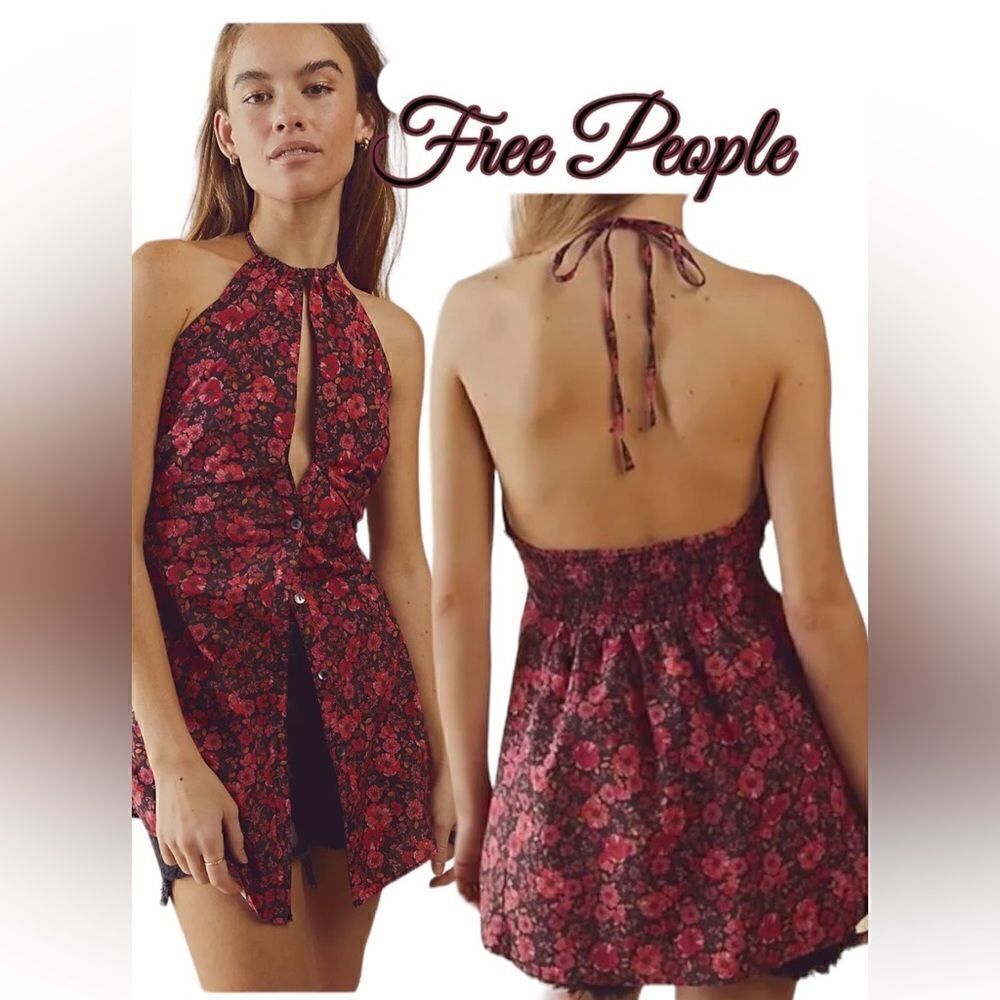 Free People Lyla Halter tunic